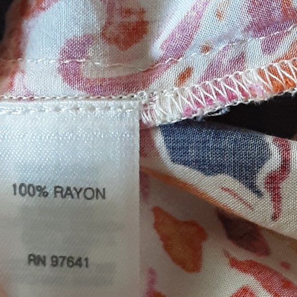 J Jill Sleeveless Shift Dress Geometric Floral Pattern Size XS Petite - Picture 9 of 10